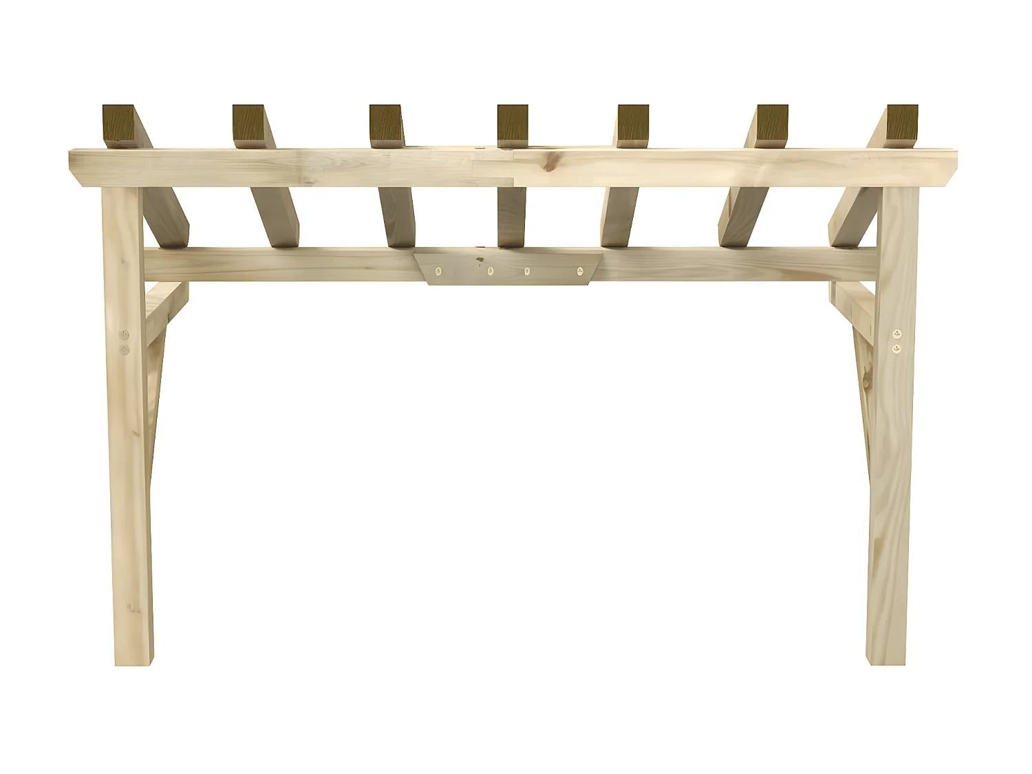 Auvent de porte 200x100x100 cm Bois de pin solide WVGQ1865