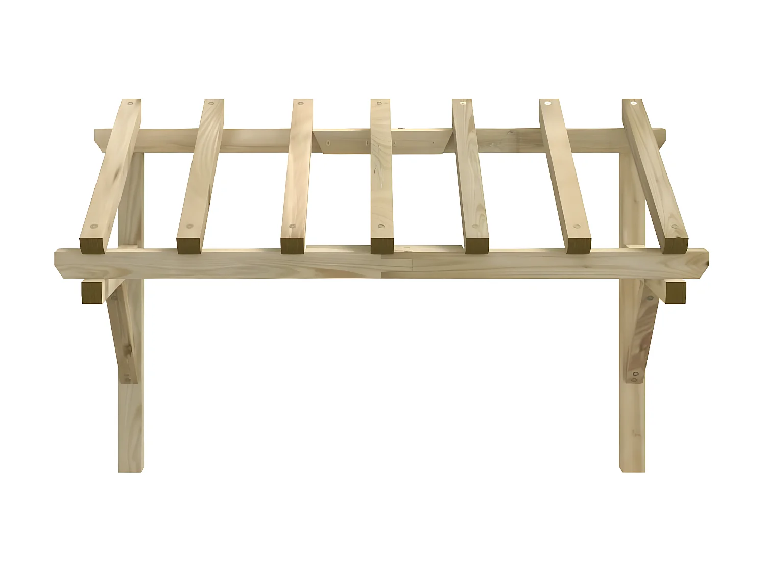 Auvent de porte 200x100x100 cm Bois de pin solide WVGQ1865