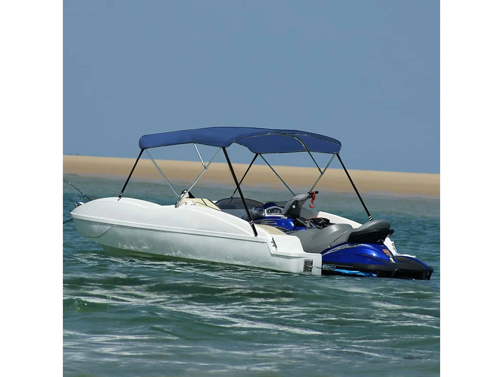 Store bateau à 3 arceaux Bleu 183x196x137 cm WVGQ8734