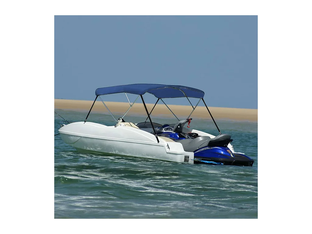 Store bateau à 3 arceaux Bleu 183x196x137 cm WVGQ8734