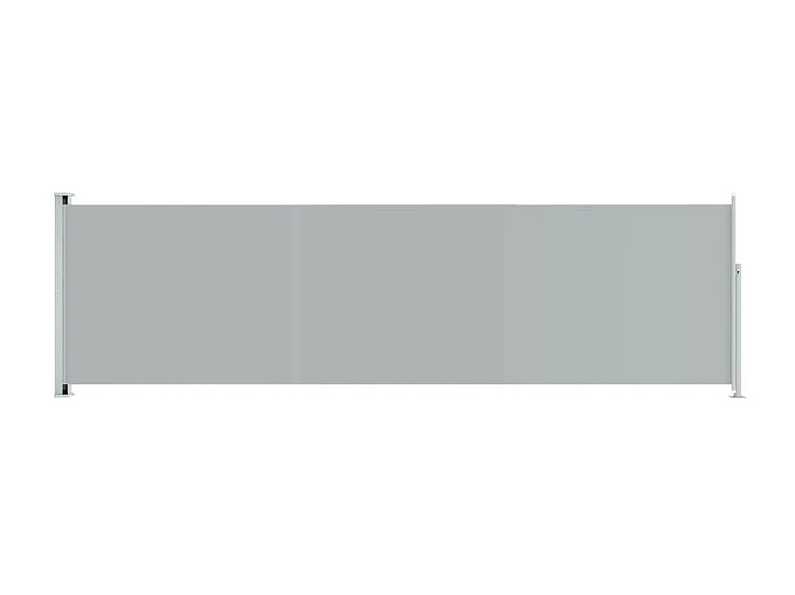 Auvent latéral rétractable de patio 180x600 cm Gris WVGQ4107