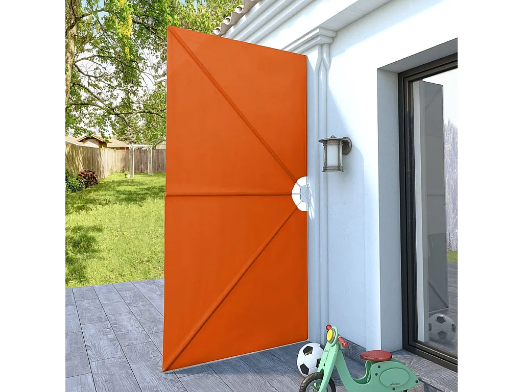 Toldo lateral plegable terraza color terracota 300x150 cm ES50442