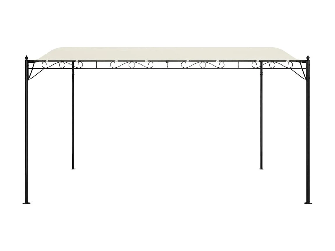 Auvent crème 4x3 m 180 g/m² tissu et acier WVGQ7654
