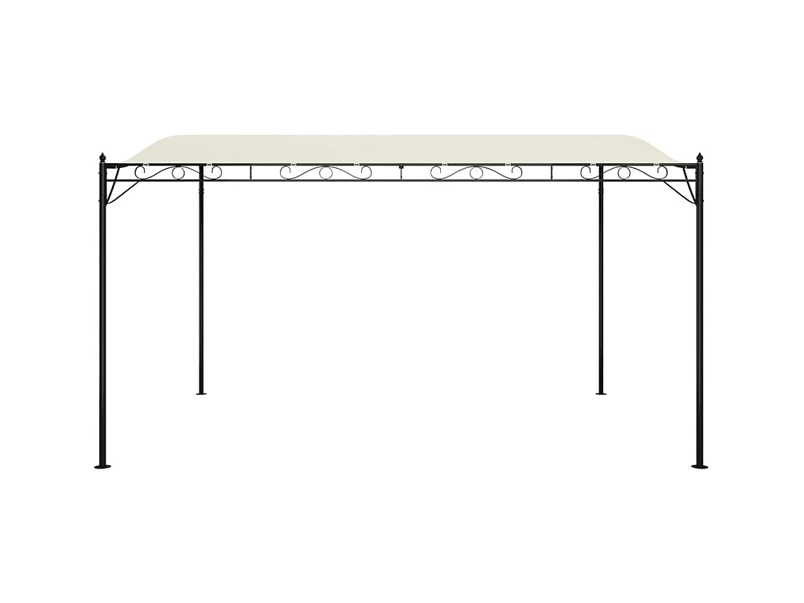 Auvent crème 4x3 m 180 g/m² tissu et acier WVGQ7654