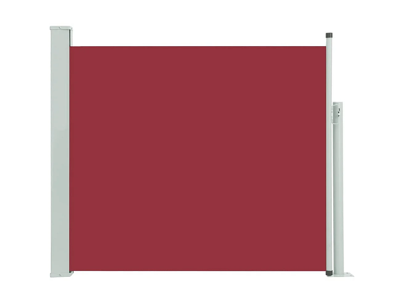 Auvent latéral rétractable de patio 100x300 cm Rouge WVGQ1692