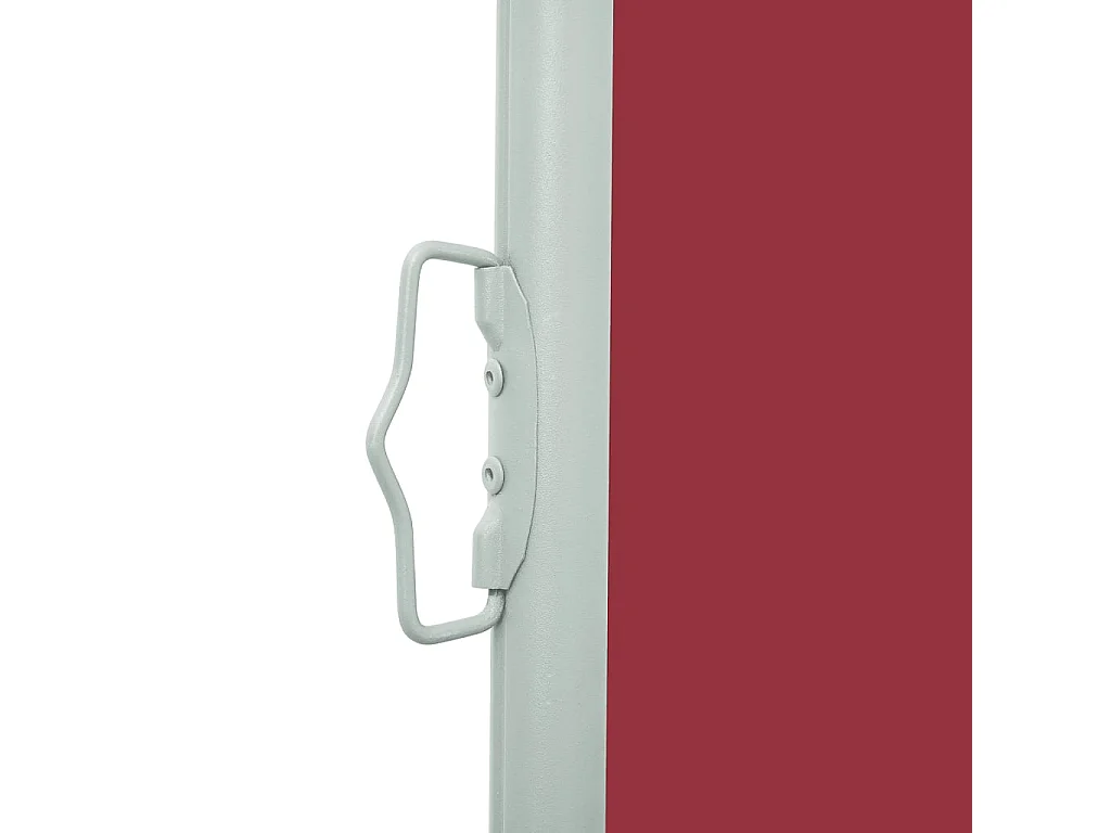 Auvent latéral rétractable de patio 100x300 cm Rouge WVGQ1692