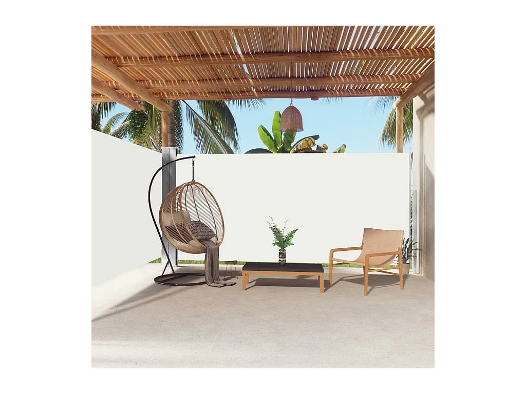 Auvent latéral rétractable Crème 180x600 cm WVGQ5316
