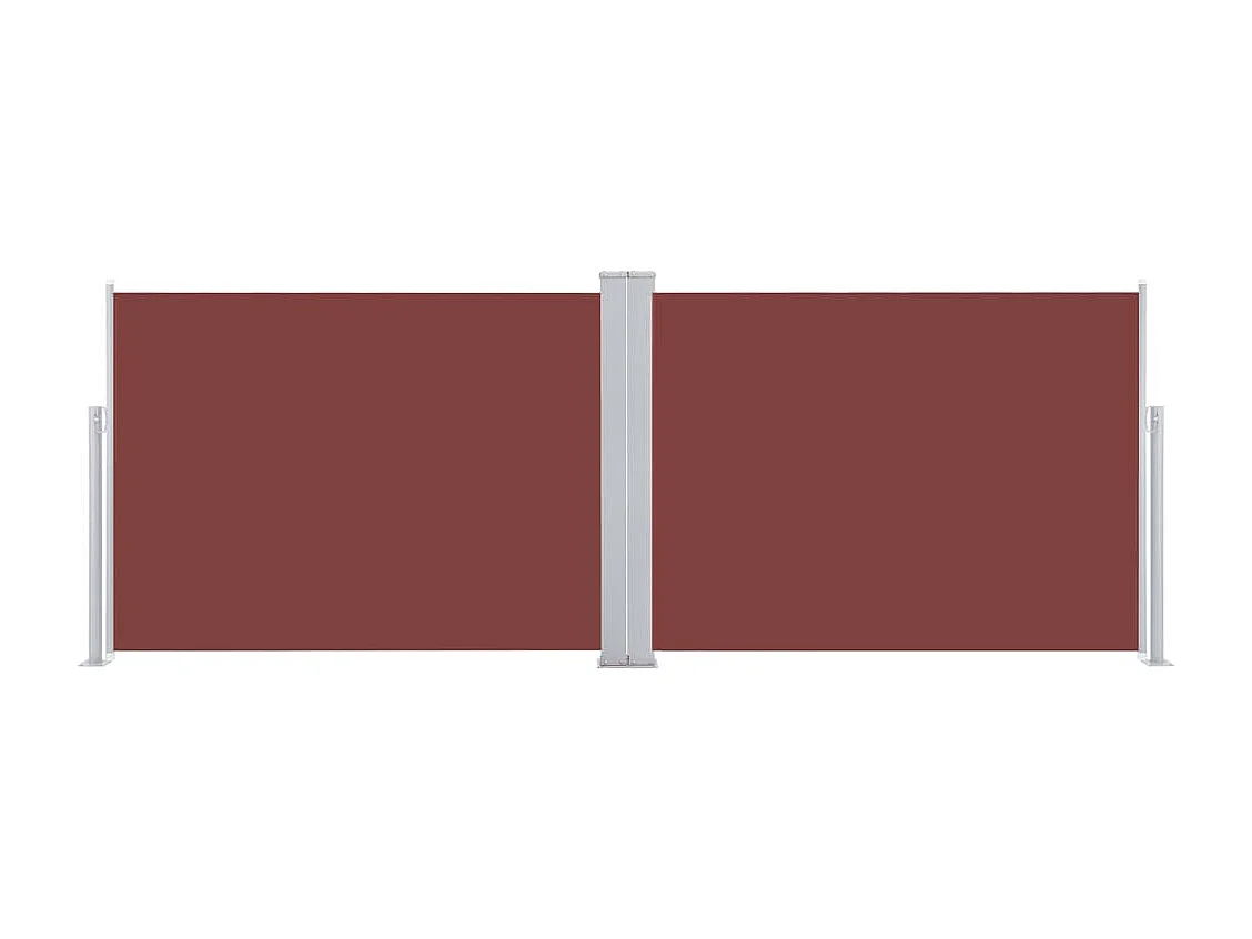 Auvent latéral rétractable Marron 100 x 1000 cm WVGQ7512