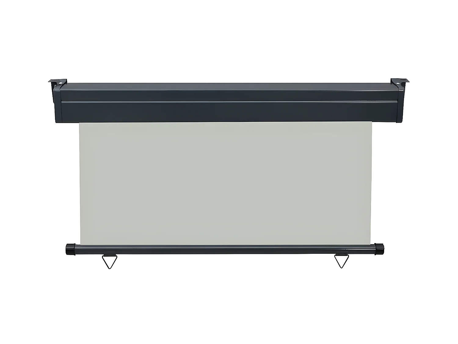 Auvent latéral de balcon 140x250 cm Gris WVGQ5953