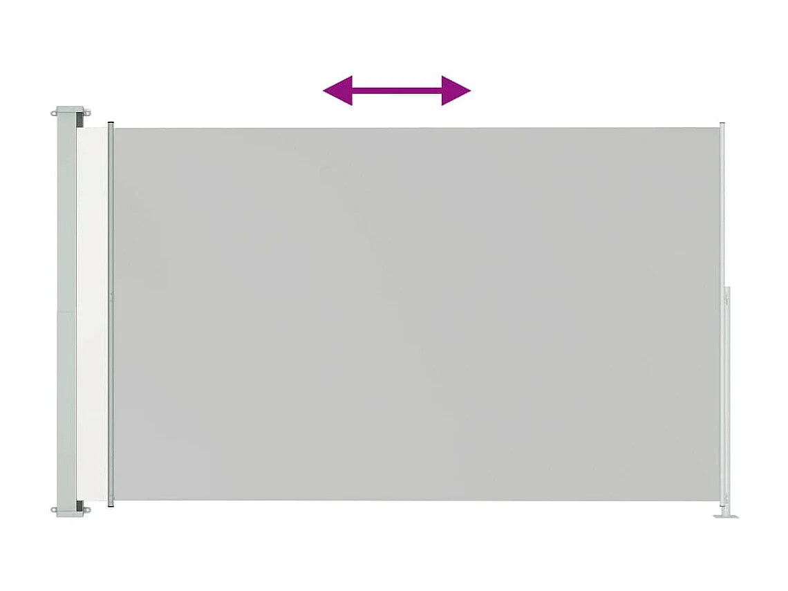 Auvent latéral rétractable de patio 200x300 cm Crème WVGQ5590