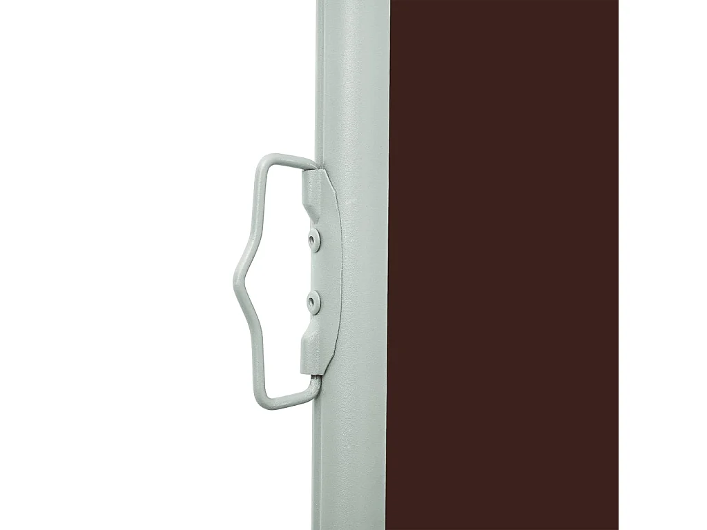 Auvent latéral rétractable de patio 600x160 cm Marron WVGQ6233