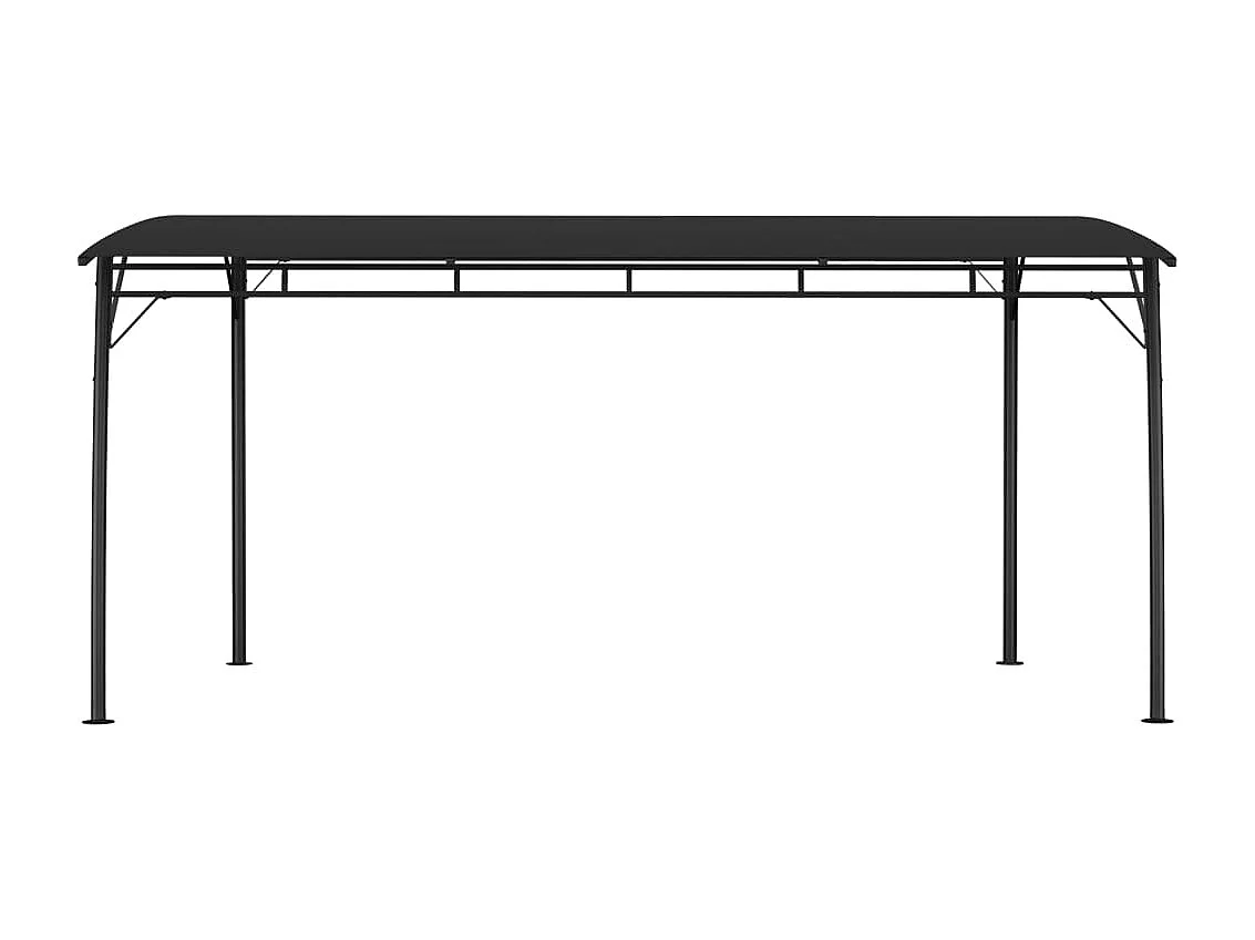 Auvent pare-soleil de jardin 4x3x2,55 m Anthracite WVGQ6248