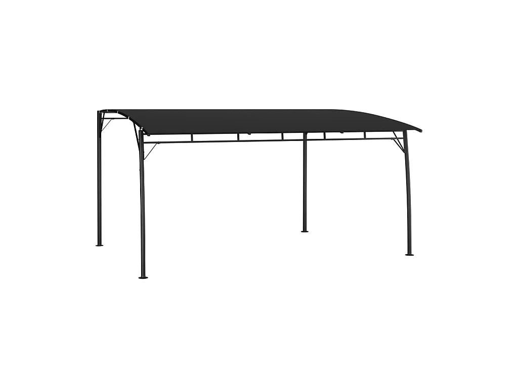 Auvent pare-soleil de jardin 4x3x2,55 m Anthracite WVGQ6248