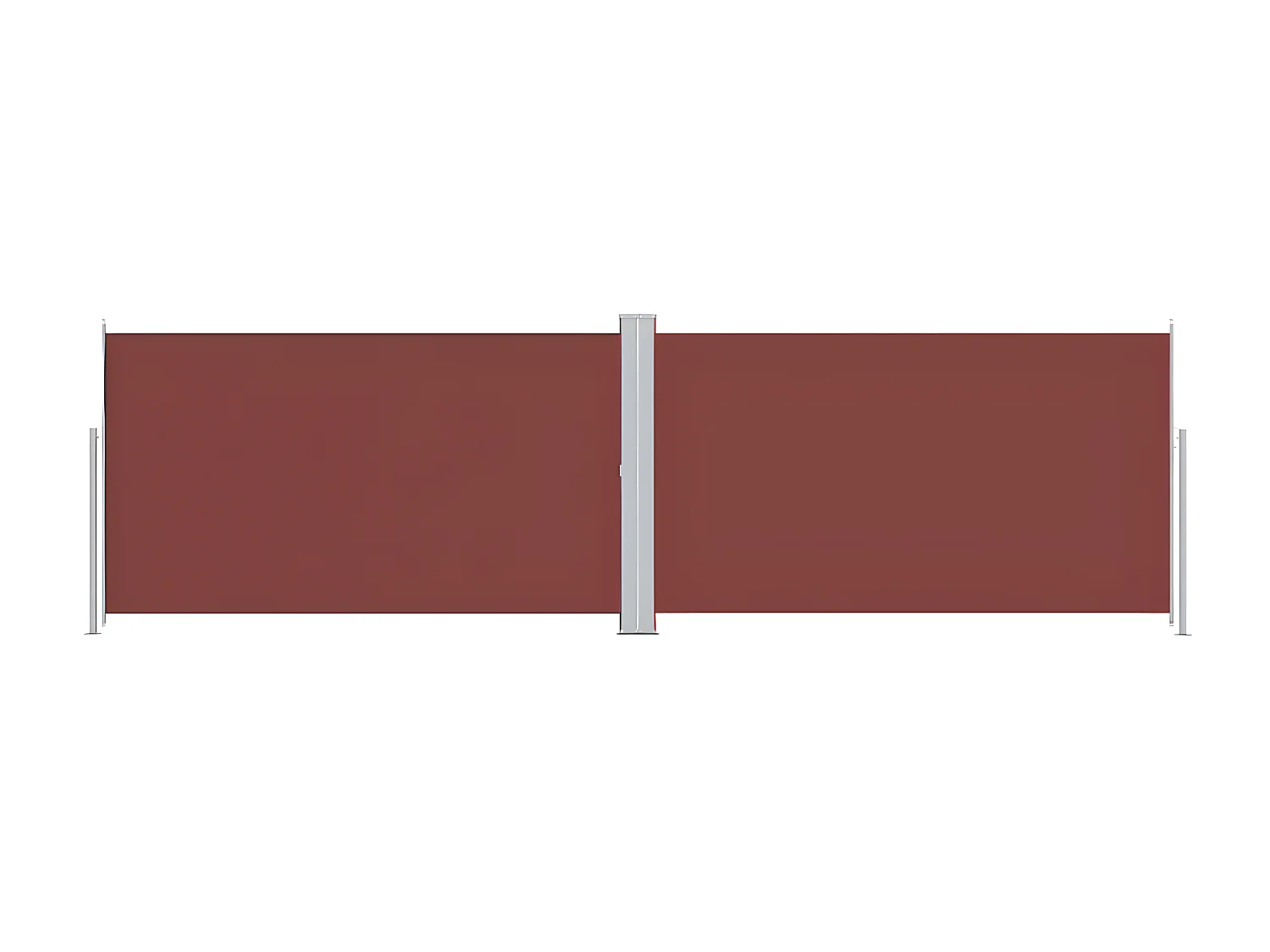 Auvent latéral rétractable Marron 180x600 cm WVGQ5544