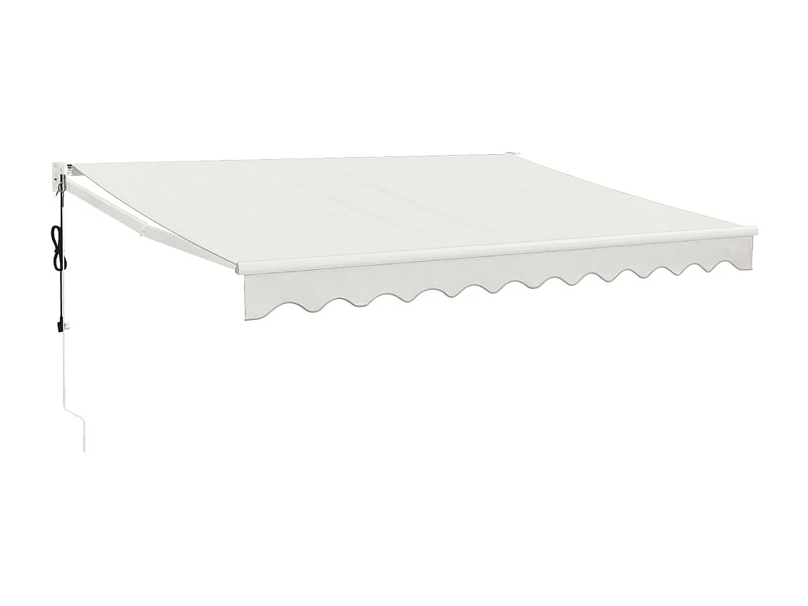 Auvent rétractable automatique crème 3,5x2,5 m WVGQ2919
