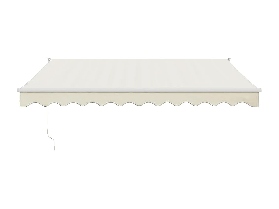 Auvent rétractable automatique crème 3,5x2,5 m WVGQ2919