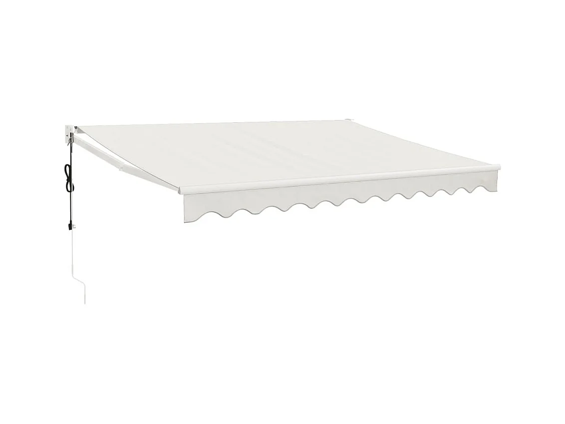 Auvent rétractable automatique crème 3,5x2,5 m WVGQ2919