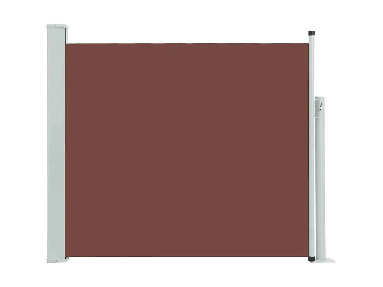 Auvent latéral rétractable de patio 100x300 cm Marron WVGQ2581