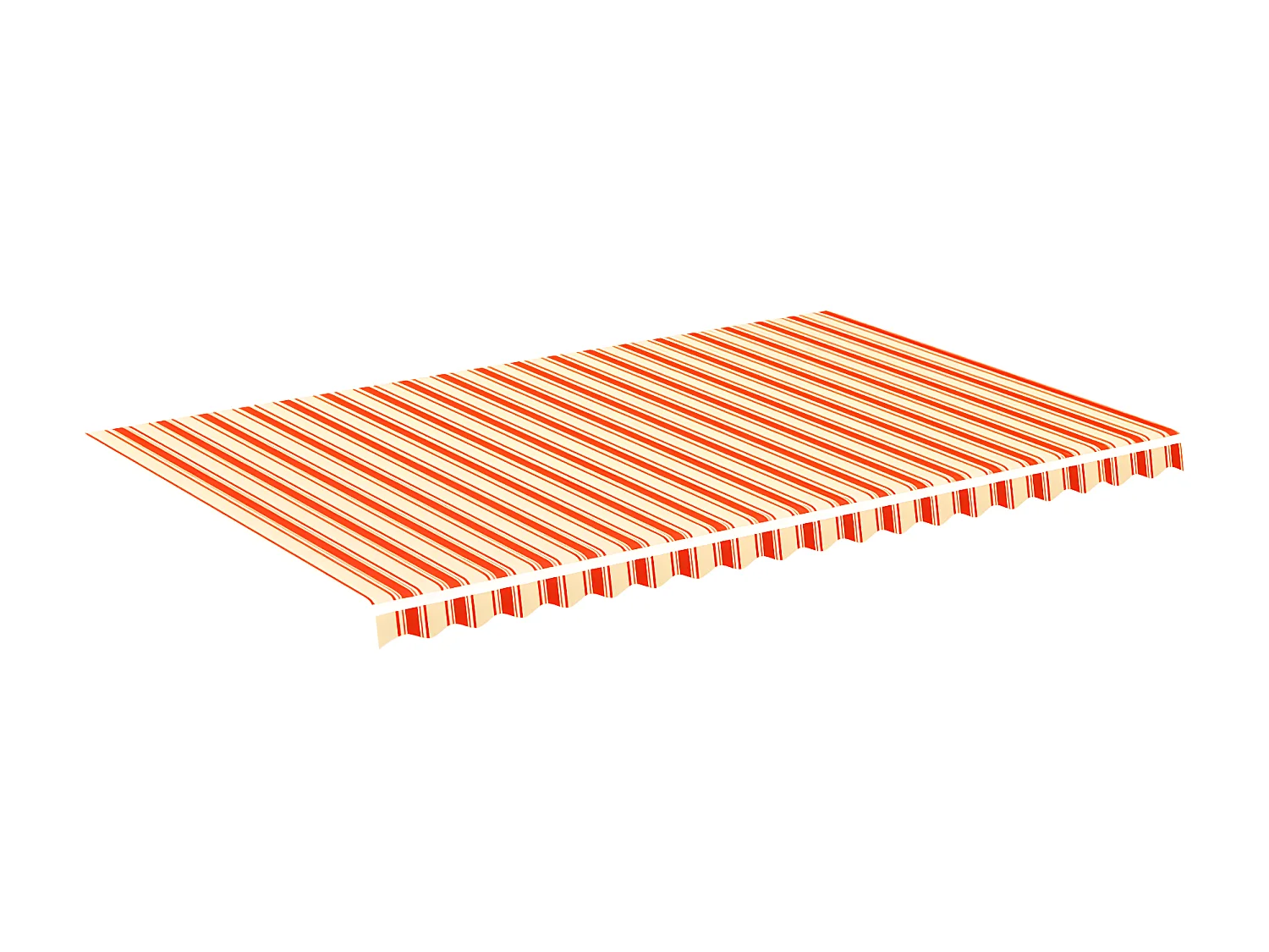 Tela de repuesto para toldo amarillo y naranja 5x3 m ES96602