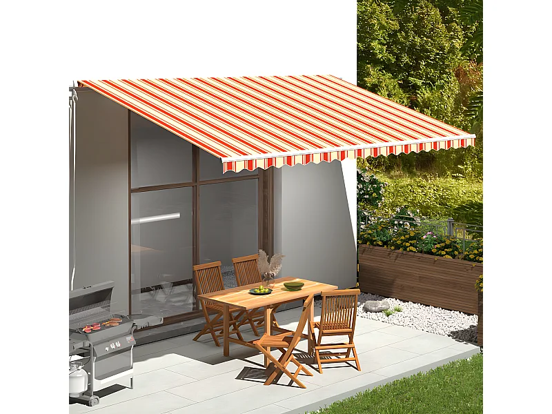 Vervangingsdoek voor luifel 5x3 m geel en oranje NL447099