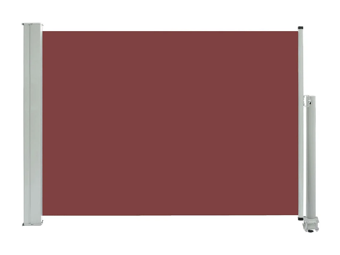 Auvent latéral rétractable de patio 80x300 cm Marron WVGQ1954
