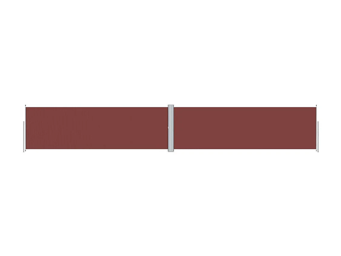 Auvent latéral rétractable Marron 160x1000 cm WVGQ6686