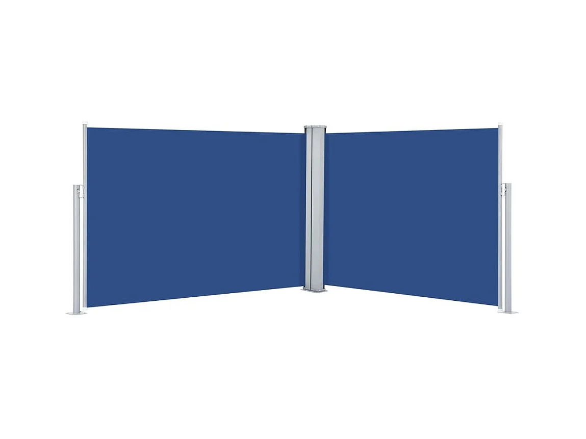 Auvent latéral rétractable Bleu 100 x 1000 cm WVGQ7454