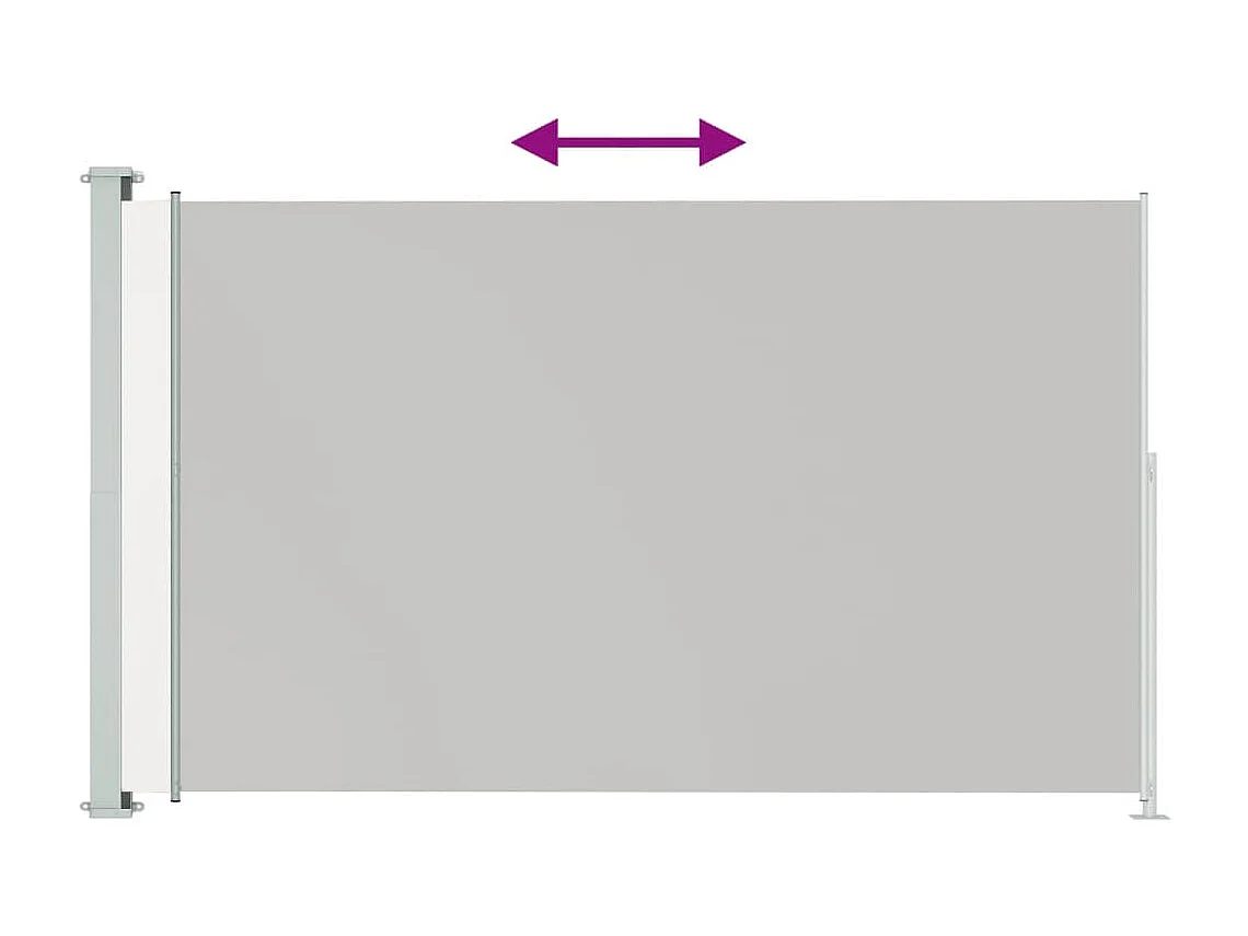 Auvent latéral rétractable de patio 180x300 cm Crème WVGQ8095