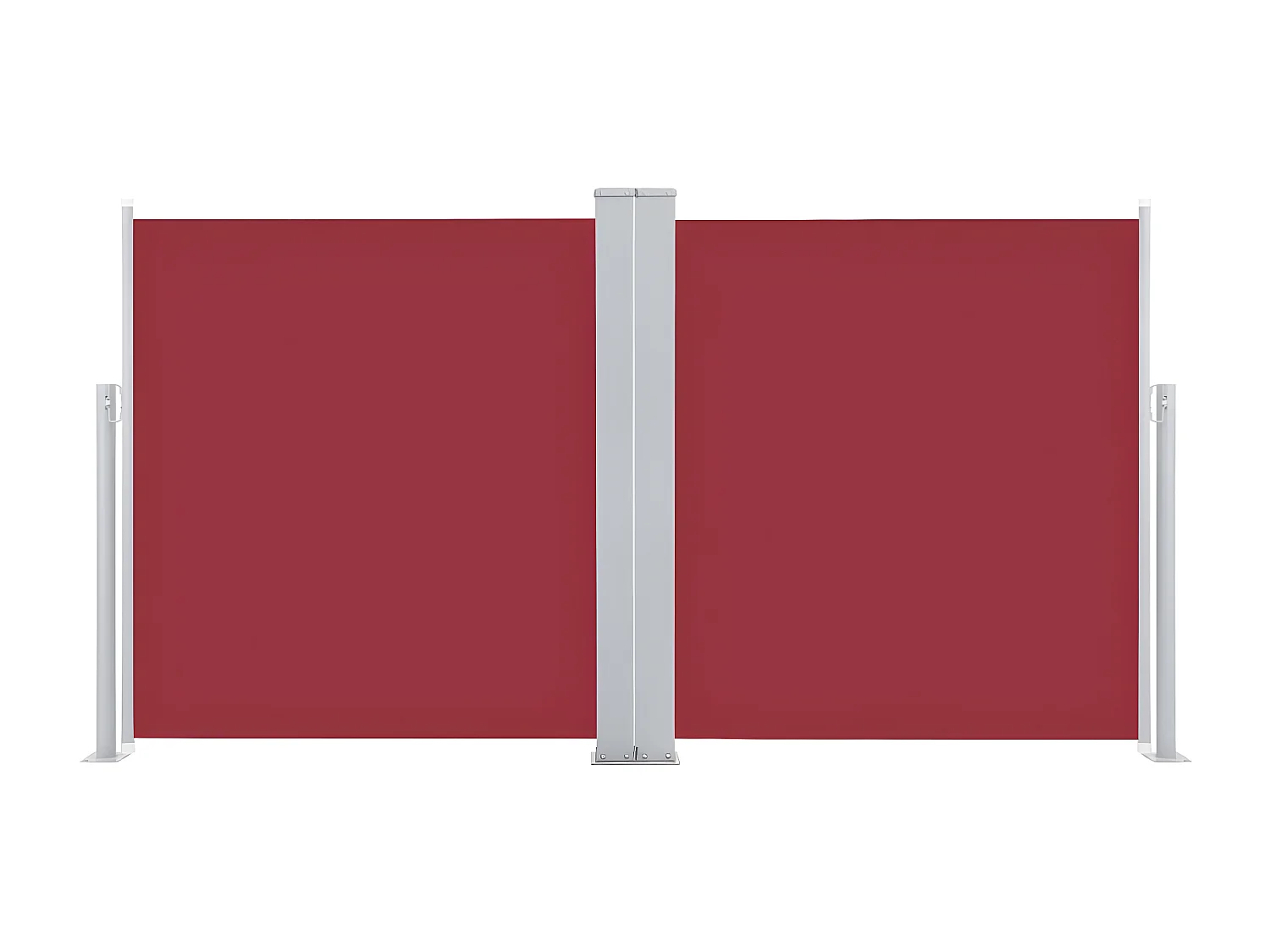 Toldo lateral retráctil rojo 100x600 cm ES49662