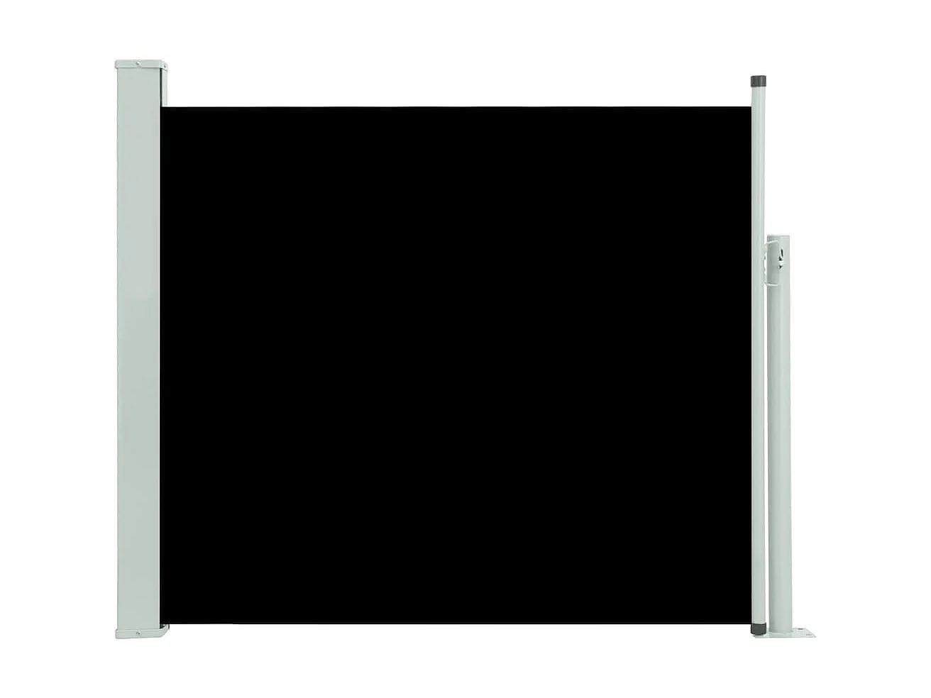 Tuinscherm uittrekbaar 100x300 cm zwart NL439990