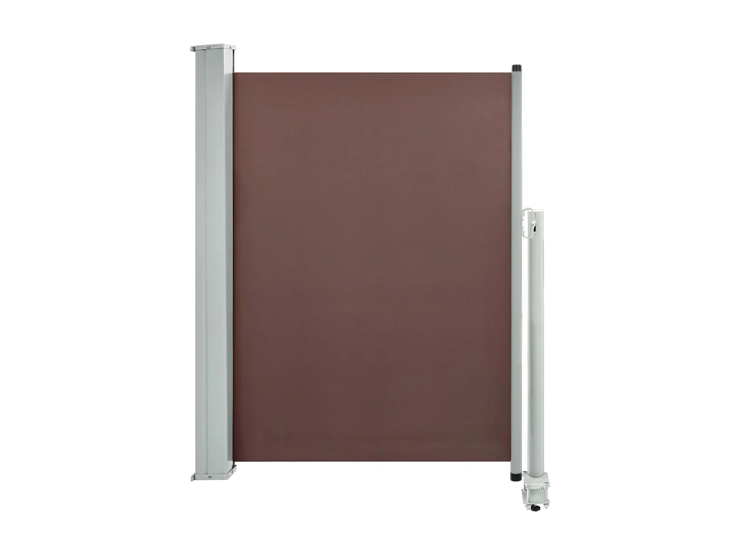 Auvent latéral rétractable de patio 100x300 cm Marron WVGQ8185