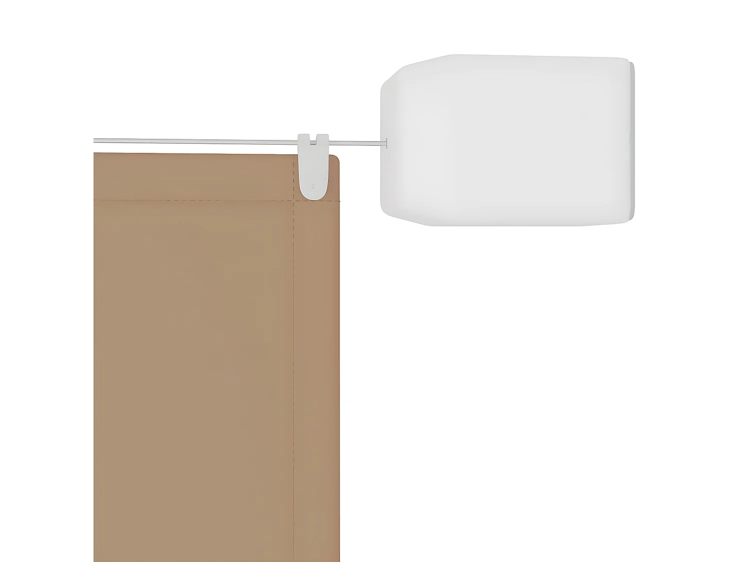 Auvent vertical Taupe 140x800 cm Tissu oxford WVGQ5879