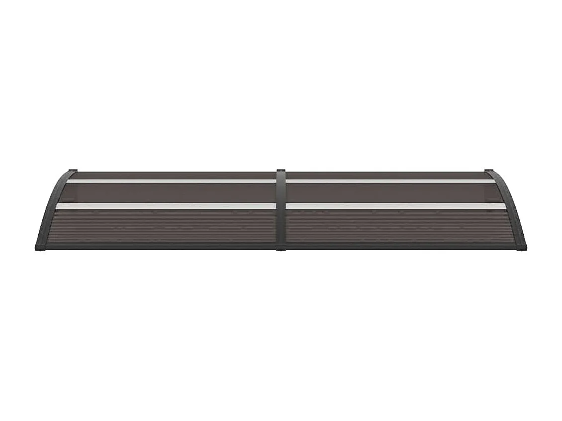 Auvent de porte Noir 240x80 cm PC  WVGQ4938