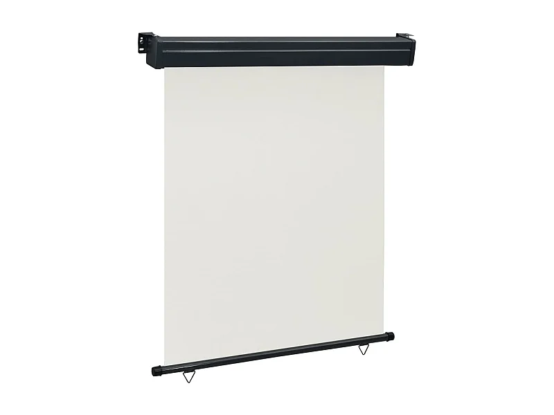 Toldo lateral de balcón color crema 140x250 cm ES35787
