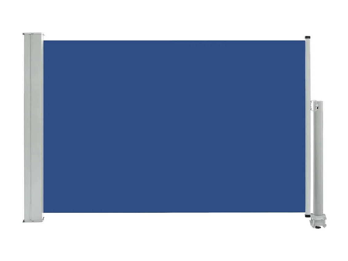 Auvent latéral rétractable de patio 60x300 cm Bleu WVGQ8348