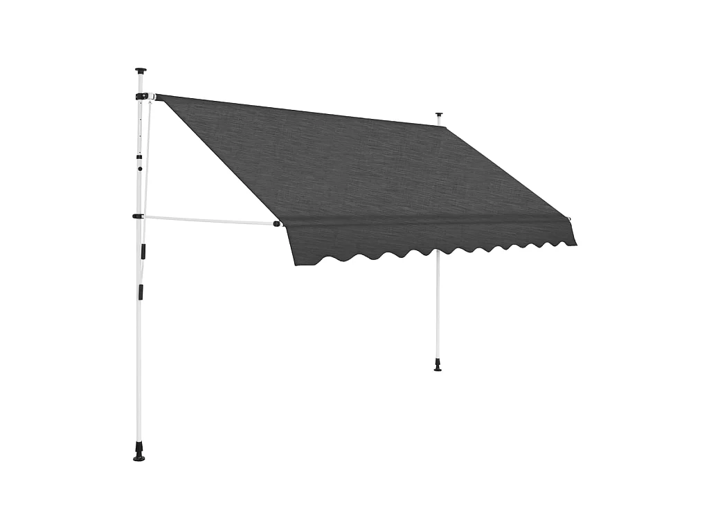 Auvent manuel rétractable 250 cm Anthracite  WVGQ3258