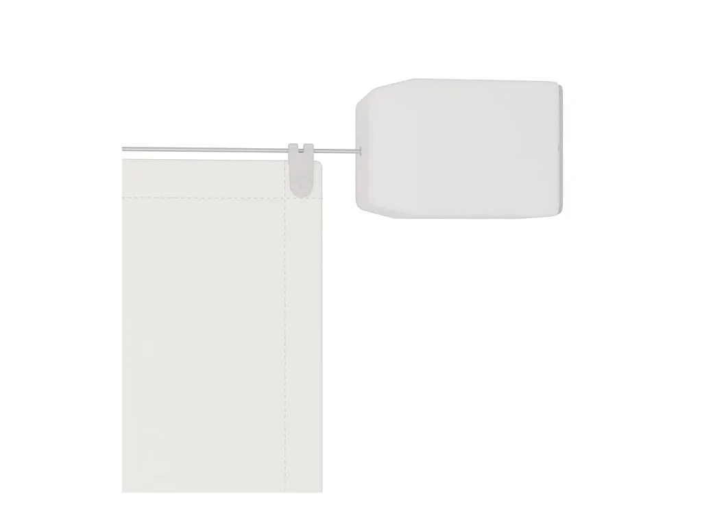 Auvent vertical Blanc 140x800 cm Tissu oxford WVGQ6183