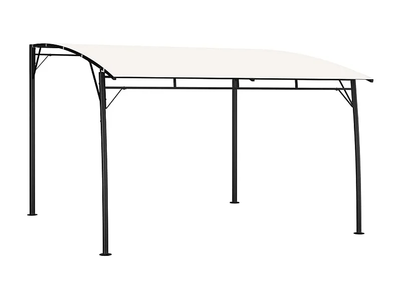 Toldo parasol de jardín color crema 3x3x2,55 m ES19146