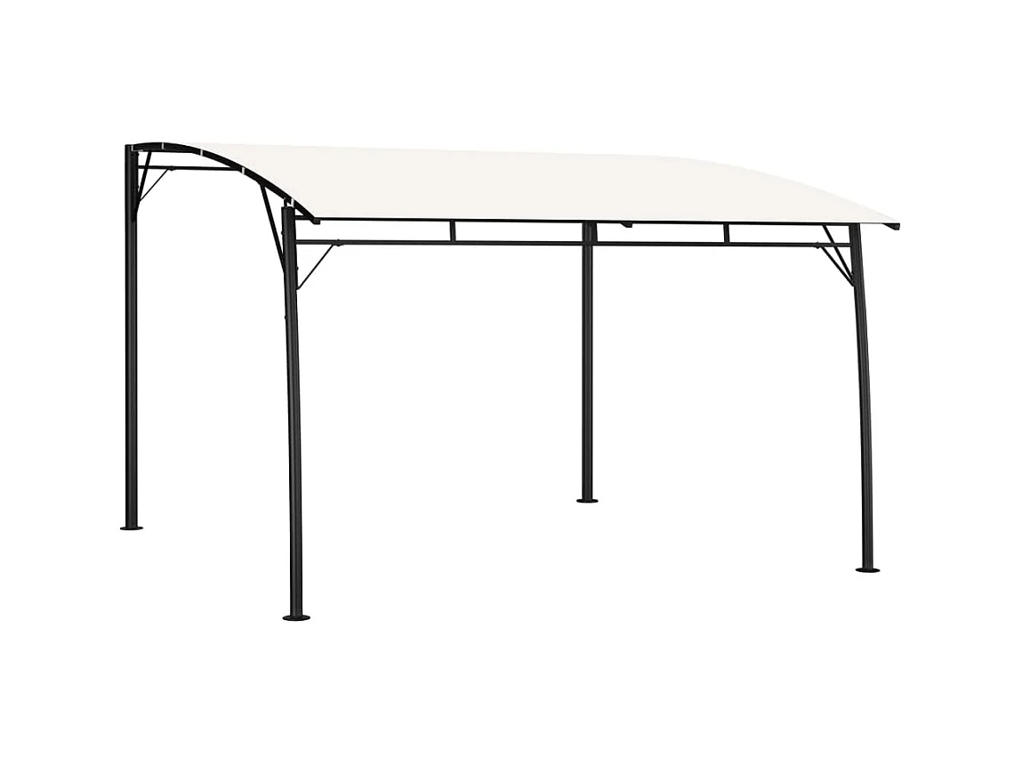 Auvent pare-soleil de jardin 3x3x2,55 m Crème WVGQ2393