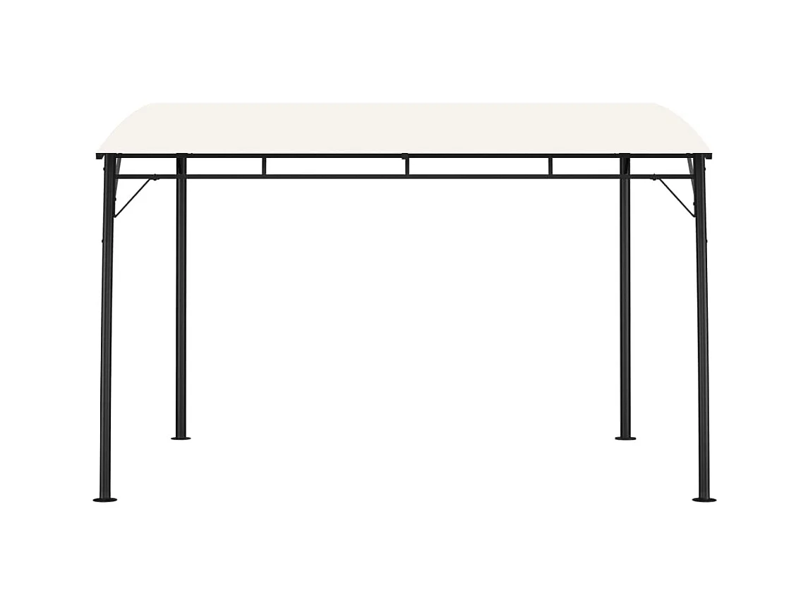 Auvent pare-soleil de jardin 3x3x2,55 m Crème WVGQ2393