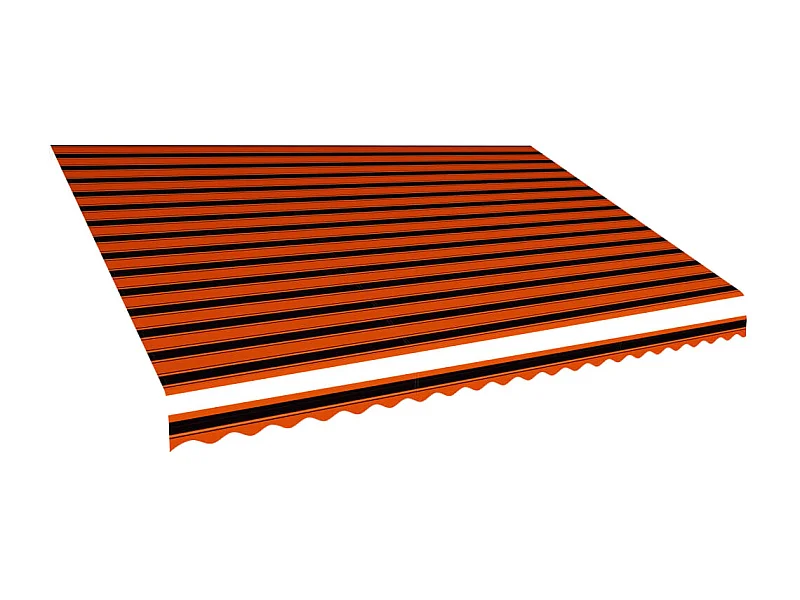 Lona para toldo 500x300 cm laranja e castanho PT468460
