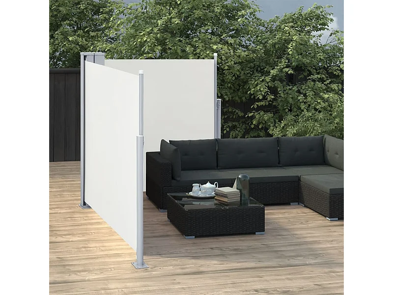 Auvent latéral rétractable Crème 100 x 600 cm WVGQ4965