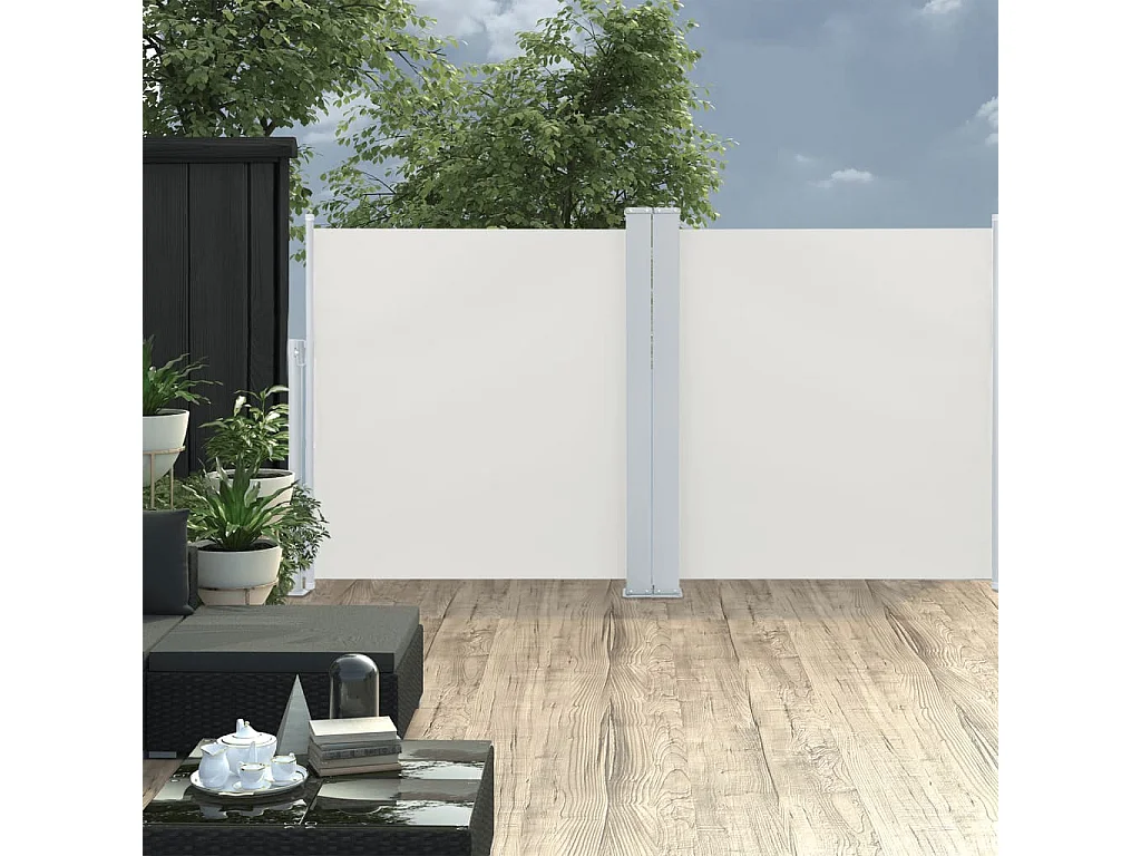 Auvent latéral rétractable Crème 100 x 600 cm WVGQ4965