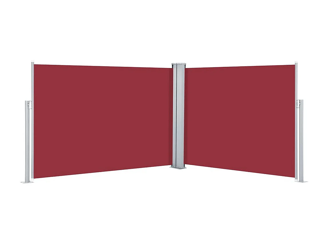 Toldo lateral retráctil rojo 100x1000 cm ES92818