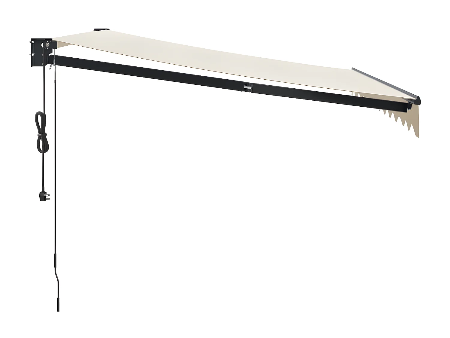 Auvent rétractable automatique crème 3x2,5 m WVGQ8666