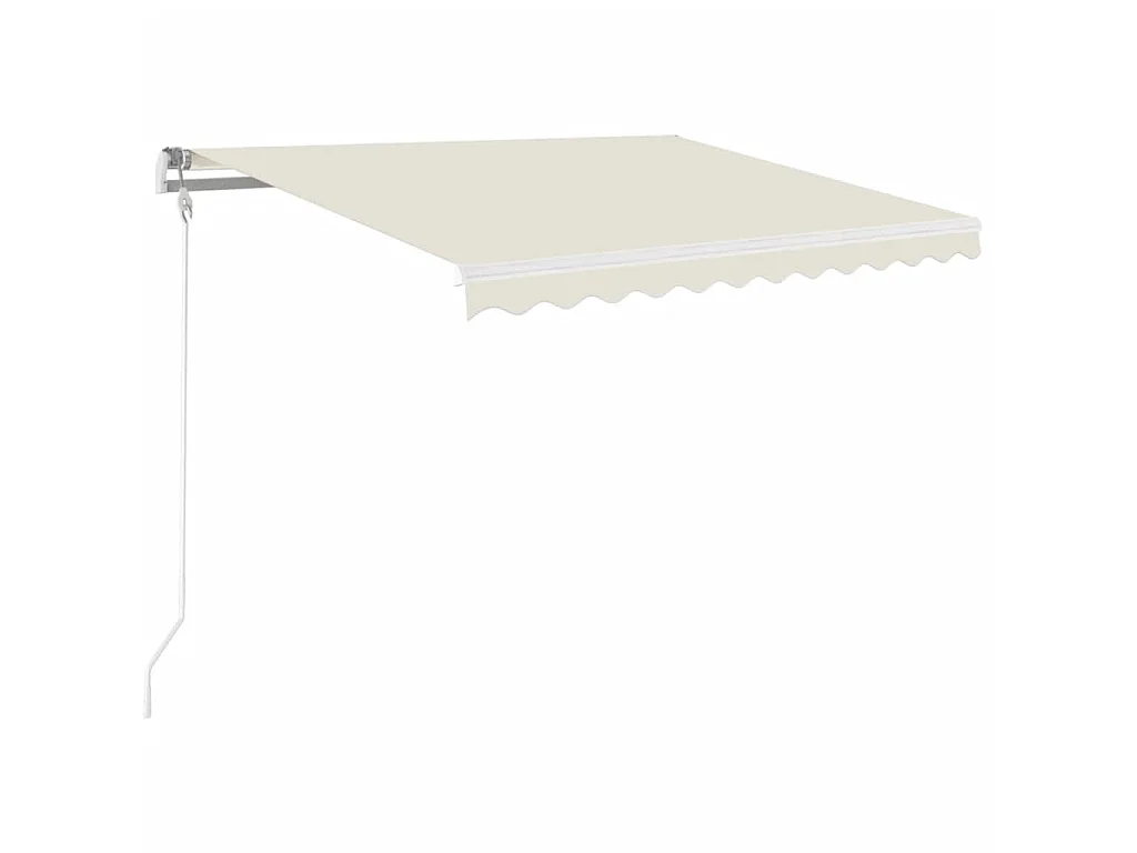 Auvent manuel rétractable 350x250 cm Crème WVGQ1009