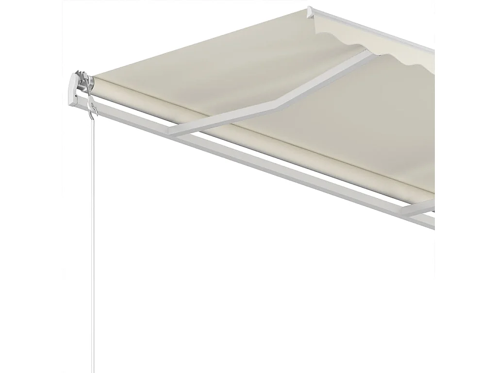 Auvent manuel rétractable 350x250 cm Crème WVGQ1009