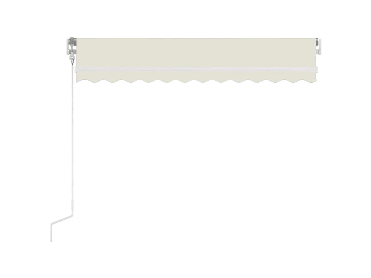Auvent manuel rétractable 350x250 cm Crème WVGQ1009