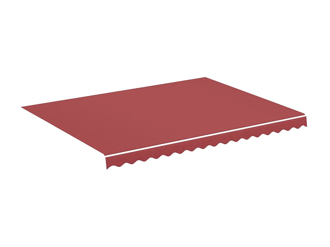 Tissu de remplacement pour auvent Bordeaux rouge 4x3 m WVGQ6602