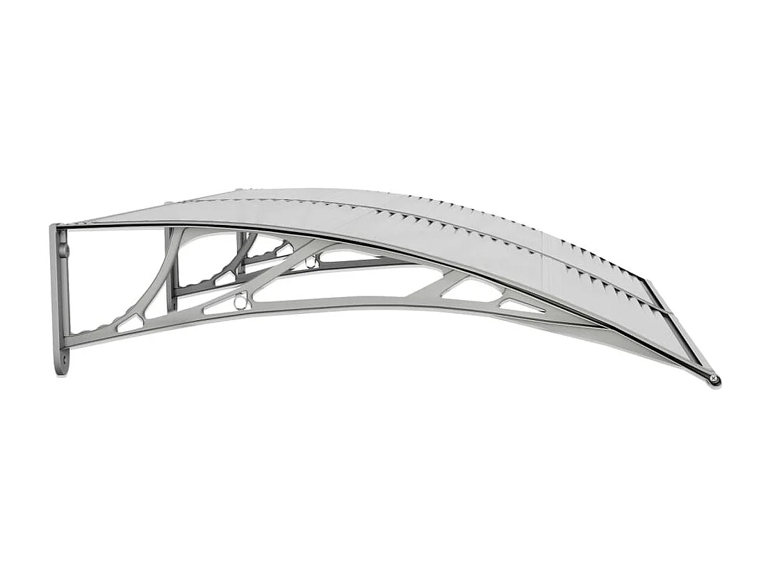 Deurluifel 150x100 cm polycarbonaat grijs NL435288